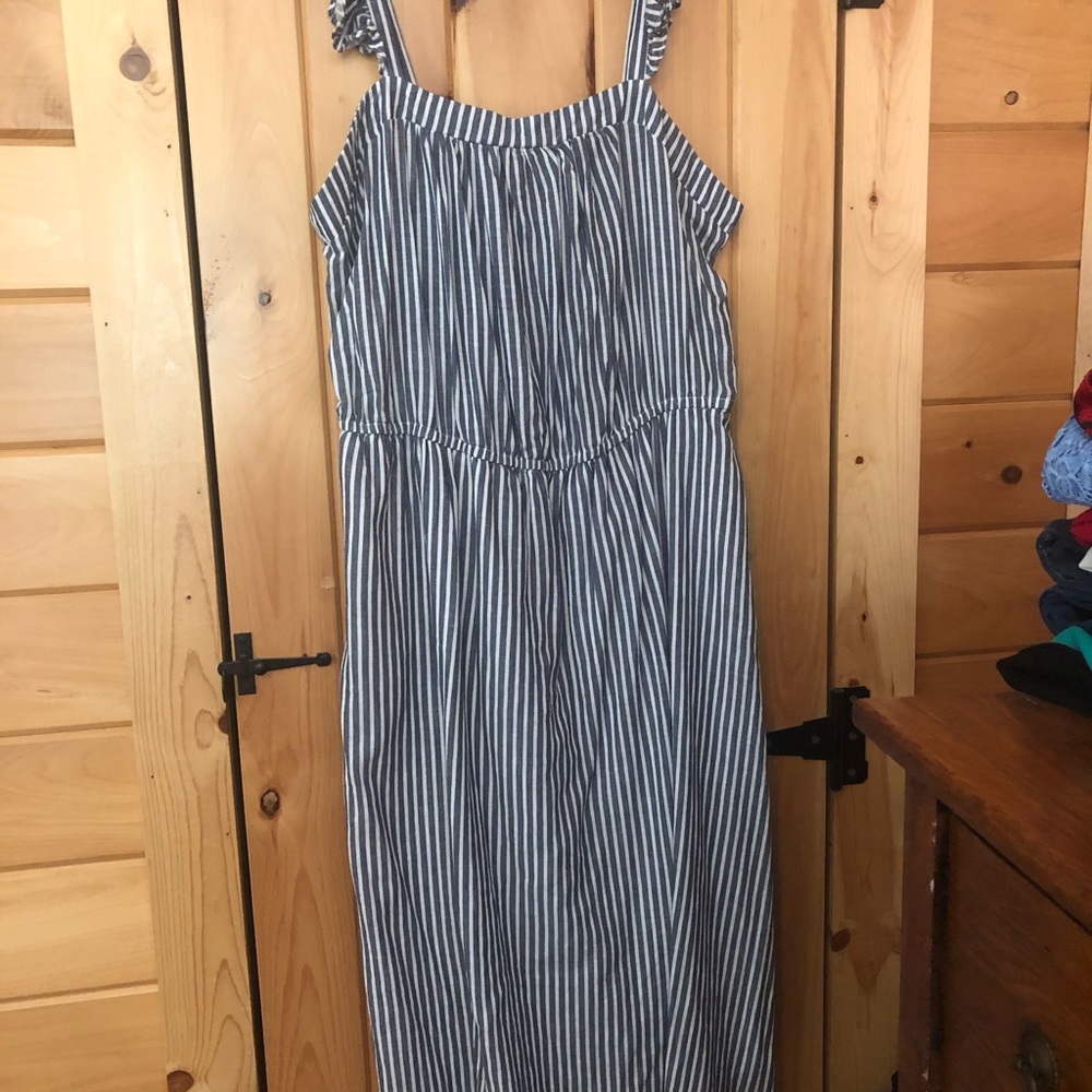 NWOT Old Navy flutter straps midi dress XL